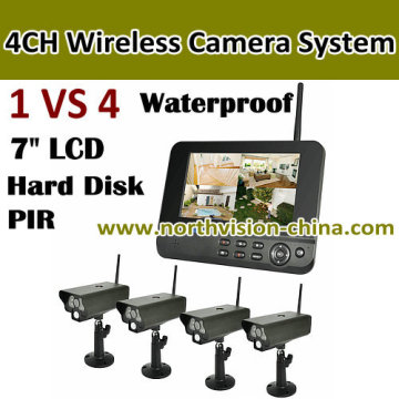 2.4G 4CH Wireless Security Camera DVR