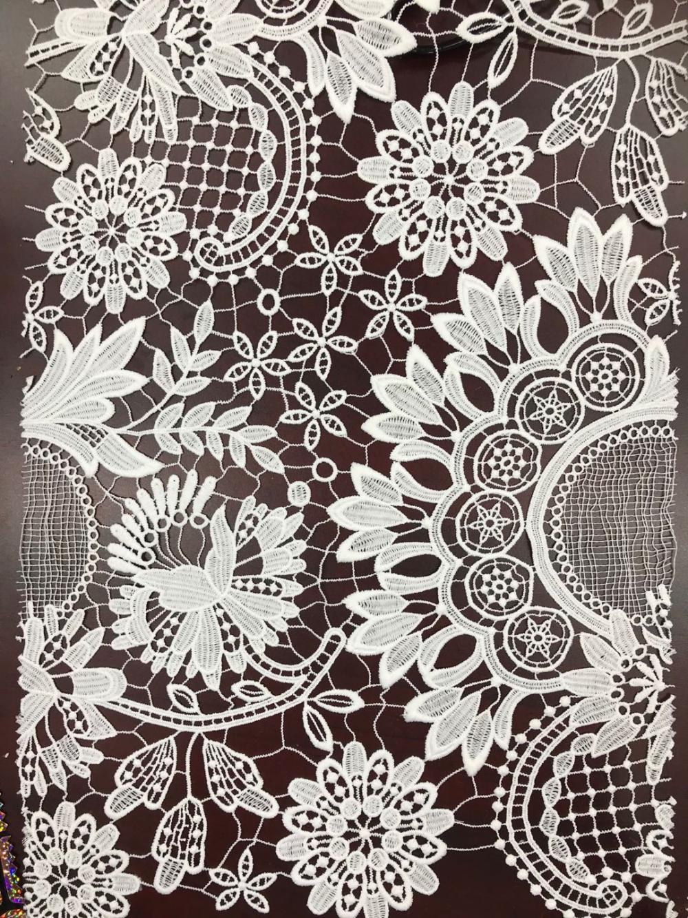 Branches and flowers Design chemical embroider Fabric