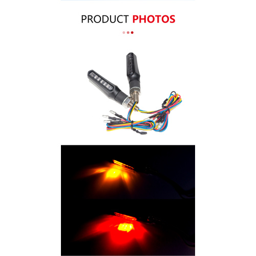 ઇએમકે 12 વી મોટરસાયકલ મોટરબાઈક બાઇક એલઇડી સિક્વેન્શનલ એલઇડી ટર્ન સિગ્નલ બ્લિંકર લાઇટ સૂચક