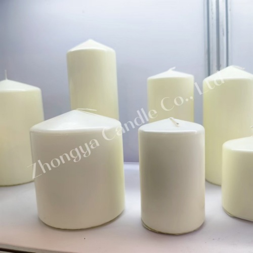Colorful Pillar Candles Home Decoration with Custom Labels