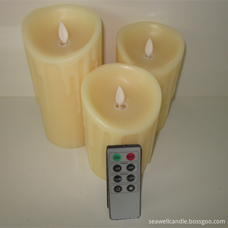 Remote Control Led Pillar Candle