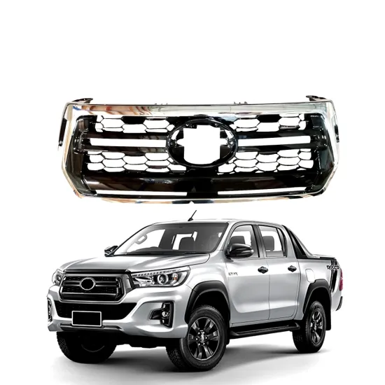 MAICTOP Silver Chromed Front Grille for Hilux Revo Rocco 2018-2020