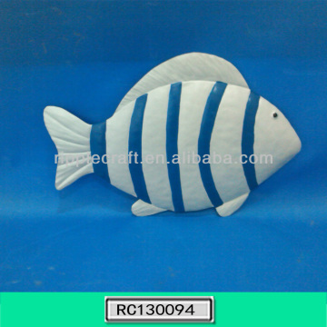 Diaphanous Fish Shaped Metal Wall Decoration