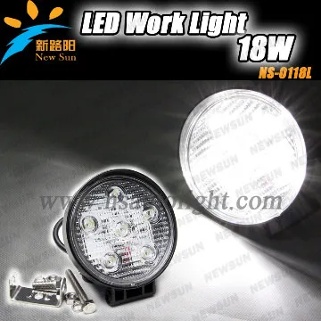 4X4 4WD LED Offroad working light 18W Round Spot Lamp car Motorcycle