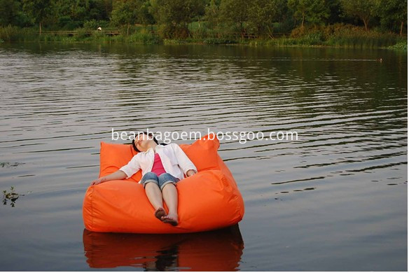 floating in the river!