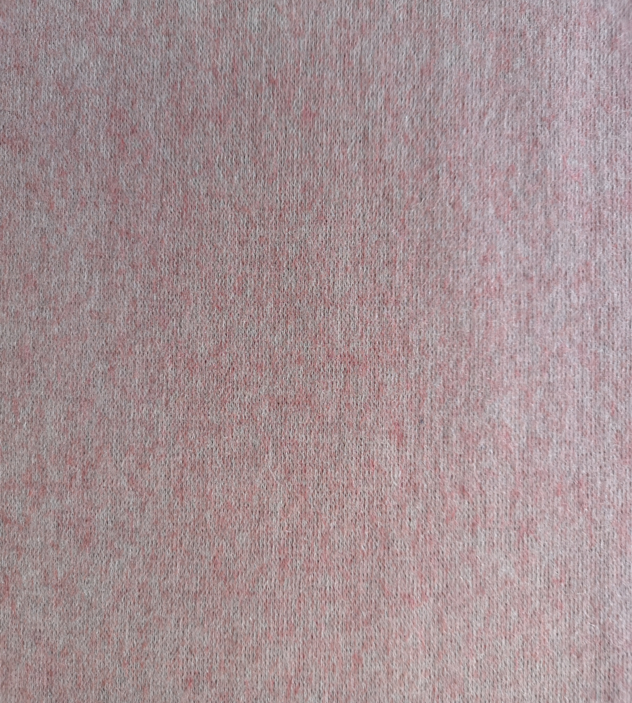 Knitted wool polyester double face fabric