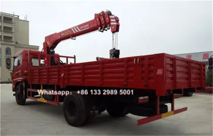 Sany Palfinger 7 ton straight boom truck crane for sale in Panama