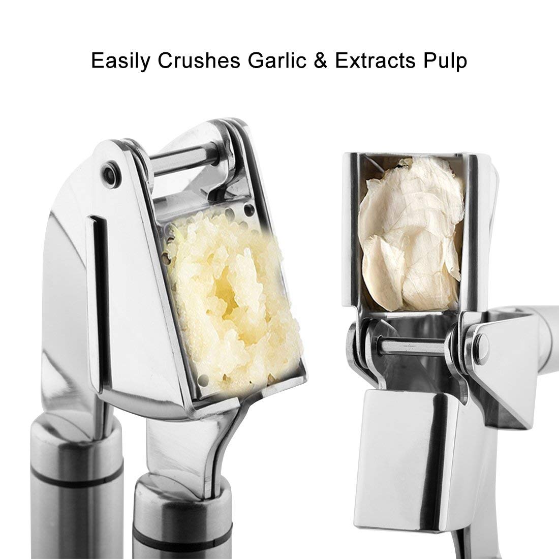 stainless steel garlic press