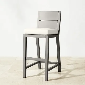 Aluminum Frame Leisure Bar Stool for Patio Courtyard Hotel Furniture