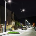 Lampe de rue solaire à efficacité lumineuse