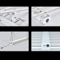 Rj grassin 1000w LED Grow Light 8 Bar