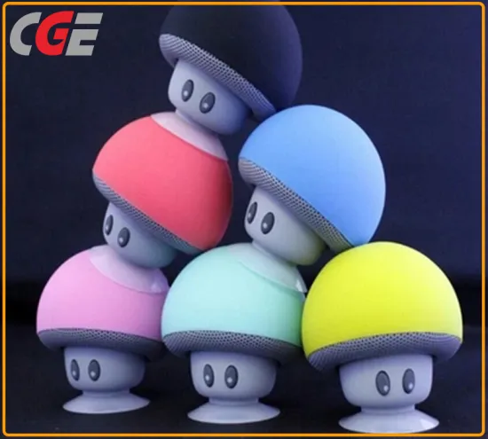 Cute Fashion Mini Mushroom Portable Bluetooth Speaker with Sucker Intelligent