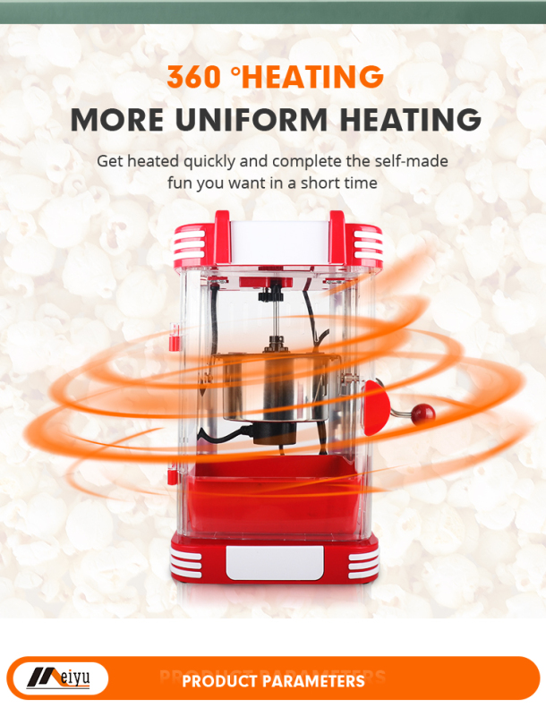 Popcorn Maker Oiled Popcorn Machine Kettle  Popcorn Popper