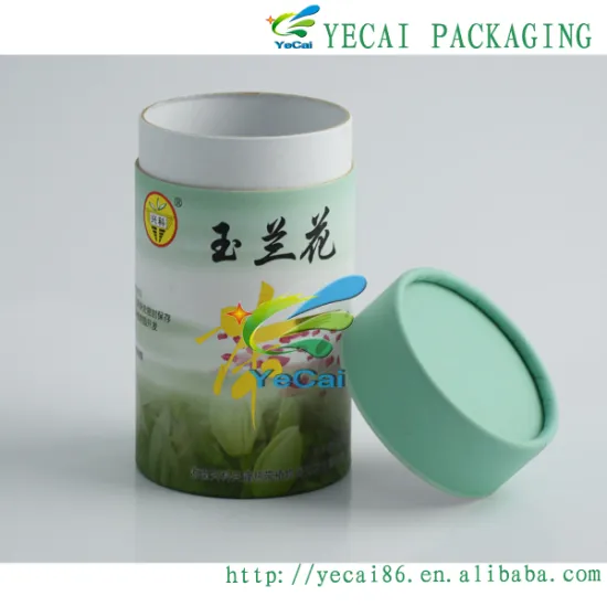 Elegant paper cans to tea logo printing