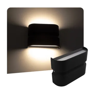Aluminum Up And Down Square Outdoor Wall Lights