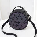 Women's geometric luminous round crossbody bag luminous handbag for girls cell phone lipstick makeup