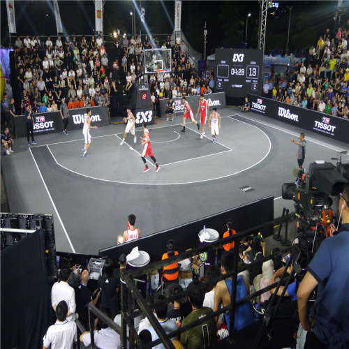 Piso de tênis de vôlei de vônis de basquete esportivo ao ar livre