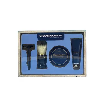 OEM/ODM High Quality Custom Logo Shaving Cream and Beard Wax Gift Set with Accessories