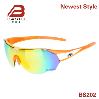 2015 year's Newest Plastic Materail Outdo Sports Sunglasses