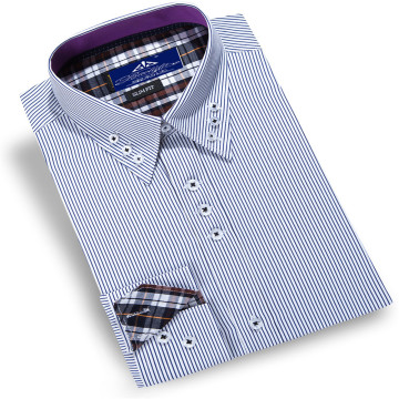 Button Down Three Button Collar Dress Shirt