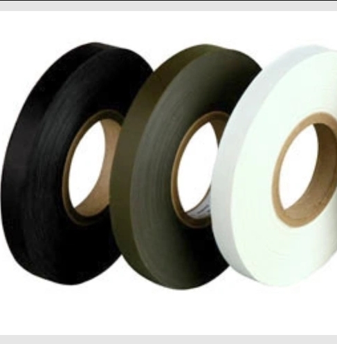 Hot melt adhesive film tape on leather fabric