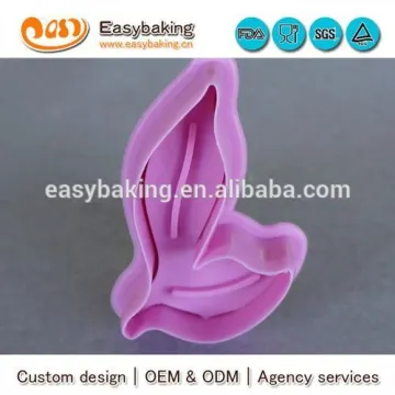 3D cartoon mini leaf plastic cookie cutter custom cookie cutter