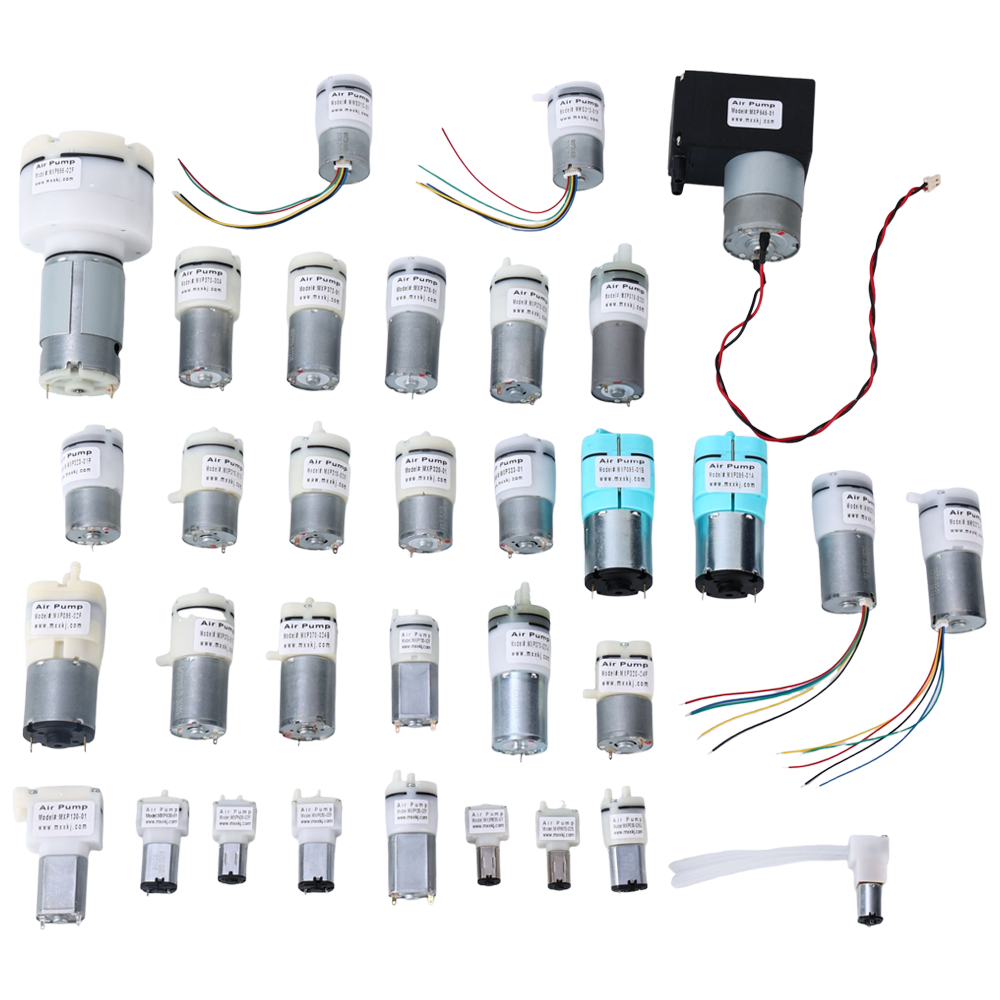 Various types of air pumps