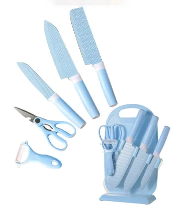 Professional 7-Piece Stainless Steel Kitchen Knife Set: Essential Tools for Culinary Excellence