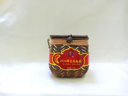 Anhua healthy dark tea with golden  flower
