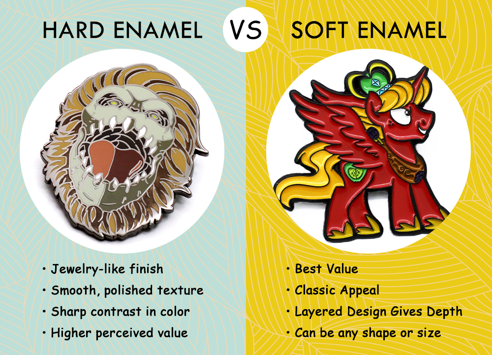 Soft Enamel Pin Vs Hard Enamel Pin