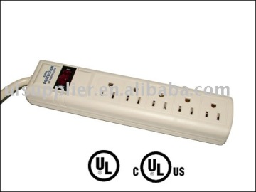 5 Outlet UL/CUL Surge Protector/Surge Subpressore/Power Bar (06-PT6682SA) 270Joules Surge