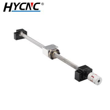 CNC Parts: Ball Screws with Metal Ball Screw Nuts and BK/BF Standard Ends