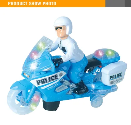 Police Toy Motorcycle with  Lights plastic toy motorcycle