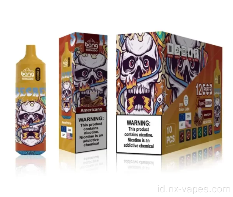 Bang tornado 12000 puff grosir vape sekali pakai
