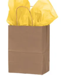 Durable Medium Size Natural Kraft Paper Bags