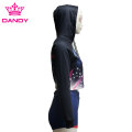 Meisjes knipte fleece hoodies