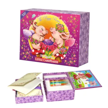 Colorful Slide Drawer Box with Sticky and Crayon