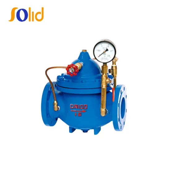 Hydraulic Ductile Iron Flange Water Flow Control Valve