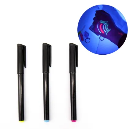 UV Invisible Ink Marker Pen: Anti-Counterfeiting and Night Club Spy Game Magic Fabric UV Pen