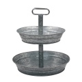 2-tier diagonal layered tray