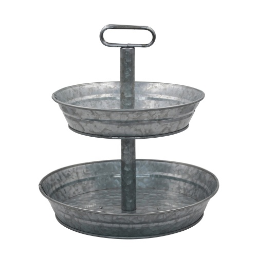 2-tier diagonal layered tray