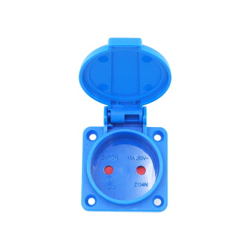 ZNPON Z134F 16A 250V IP54 Schuko Socket EU Type Waterproof