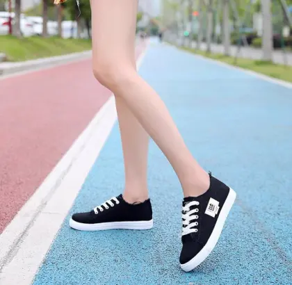 White Women's Canvas Wedge Shoes: Stylish and Comfortable Footwear for Women