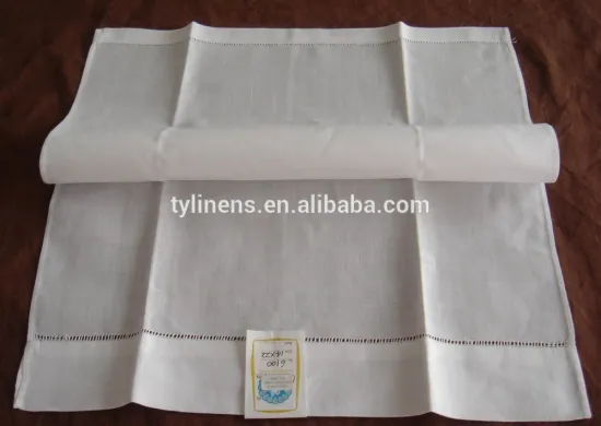 hemstitched hand embroidery french knot linen guest towels hand towels