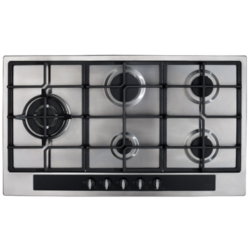 Cooker Hob CDA 5 ringen roestvrij staal