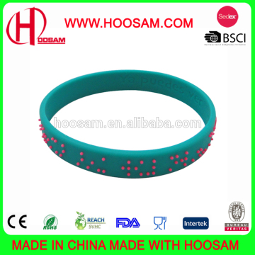 Silicone Wristband, Debossed or Embossed Logo, Customized Colors are Accepted