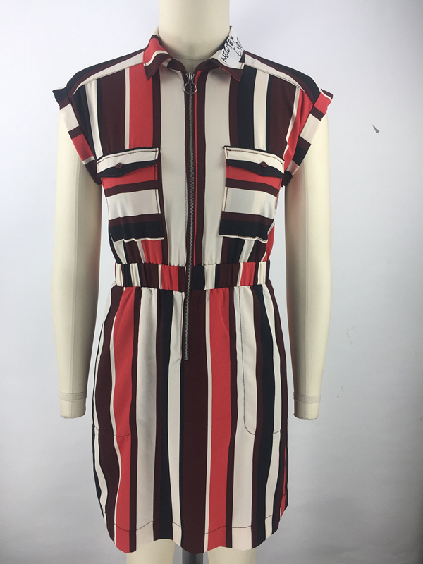 zipper front womens dress