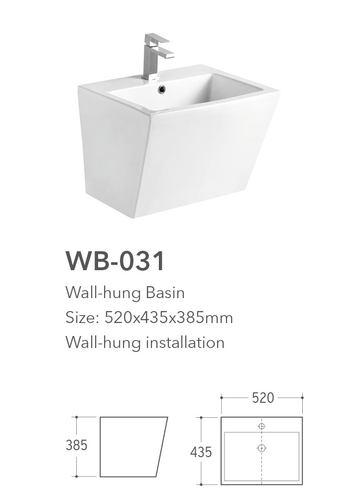 Wb 031 Wall Hung Basin