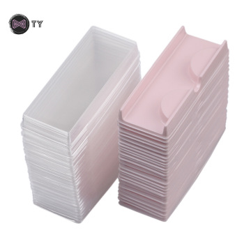 Özel Toptan Pembe Bej Clear Mink Kirpik Ambalaj Kutuları