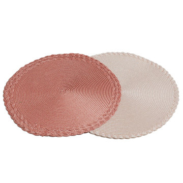 Wholesale Custom Woven Placemats: Round Braid Pattern Table Mats in Various Sizes and Colors